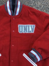 UNLV Rebels Letterman Jacket Authentic Vtg Wool Varsity Maverick Sz L / XL