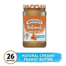 Smucker  s natural Creamy peanut Butter 26 Oz. Jar......