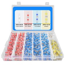 1000Pcs Solder Seal Sleeve Heat Shrink Butt Wire Connectors Terminals Waterproof