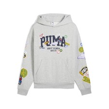 PUMA Hooperhotline Pullover Hoodie Mens Grey Casual Outerwear 63282703