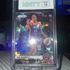 2024 Panini Prizm WNBA Aari McDonald #97 Ice Prizm MNTY 10 LA SPARKS