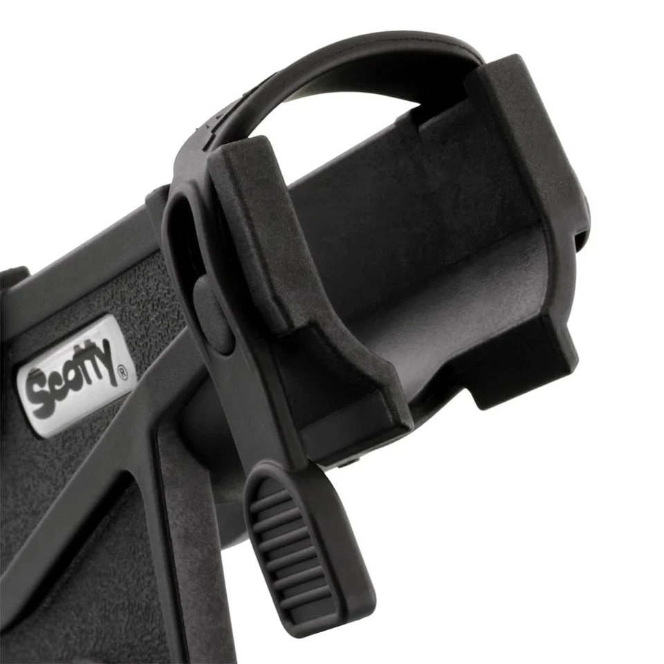 Scotty 0280-BK Rod Holder, Baicaster/Spinning, black W/0241 Side/Deck Mount - Image 4 of 4