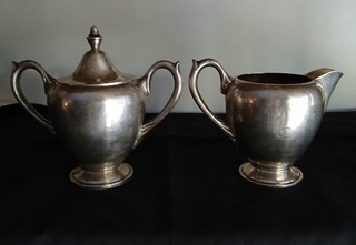 Sterling Silver Holloware 456.2 Grams Creamer & Sugar Scrap or Use