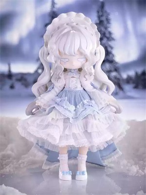 Moowooart White Chiffon Cake Rare Sugar 100% Bjd Doll Action Figure Designer Toy