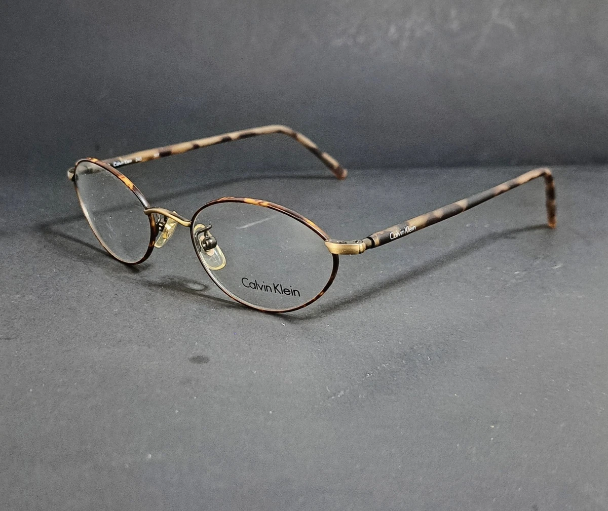 Calvin Klein 339 553 Eyeglasses Frames Gold Tortoise Oval Frame Japan 140 Calvin Klein Gold Metal Eyeglass Frames for sale | eBay main image 4