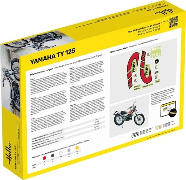 Heller: STARTER KIT Yamaha TY 125 in 1:8 - Immagine 2 di 4