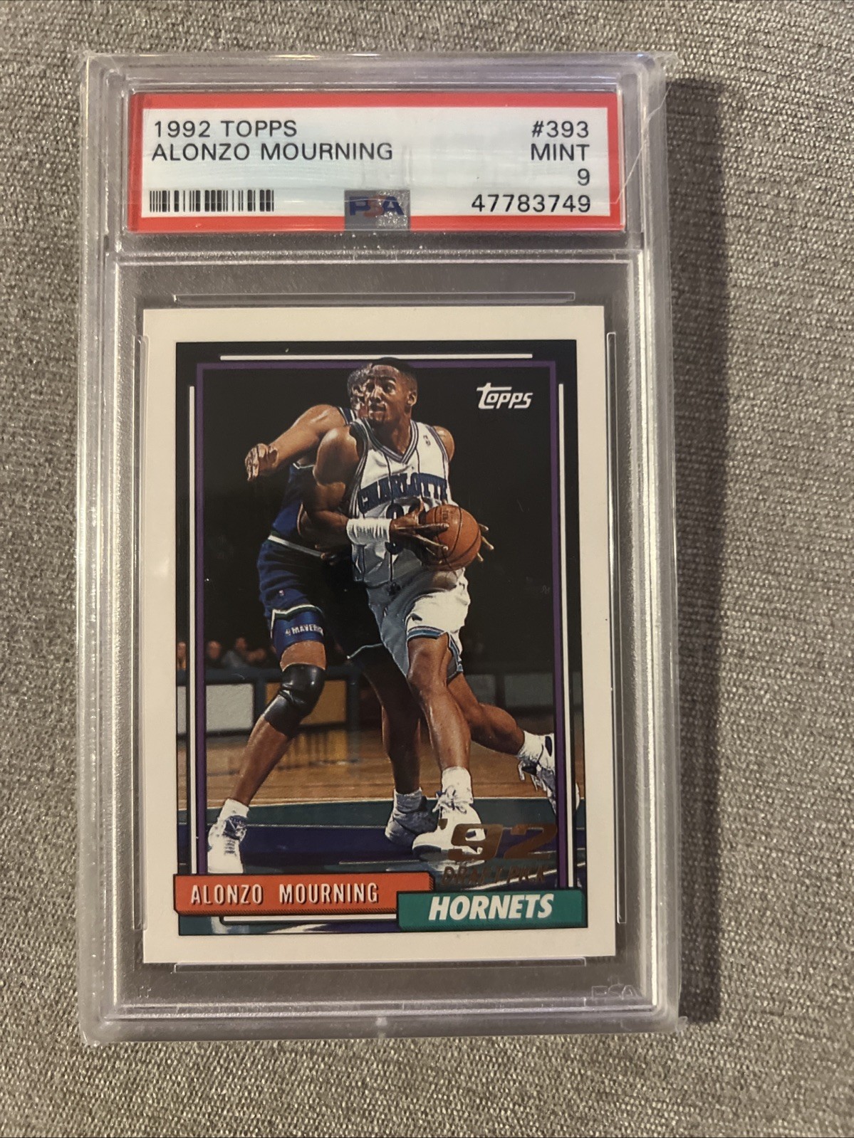 1992 Topps TOPPS #393 Alonzo Mourning front