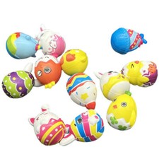 NNETM 8pcs Mini Bunny  Easter Egg Squeeze Toys