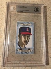 Nolan Ryan Original Art Sketch Card California Angels MLB Beckett BAS True 1/1