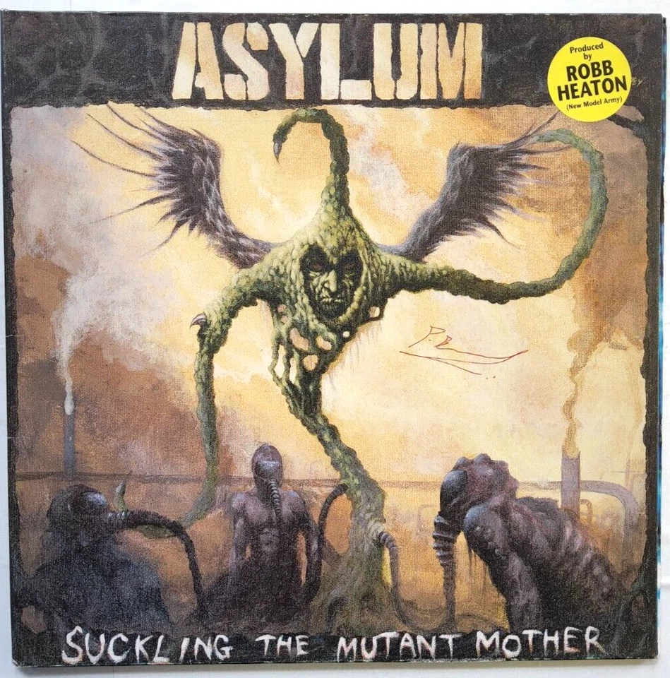 Asylum - Suckling The Mutant Mother [HIM] 1991 LP Album vinyl record - Image 3 of 4