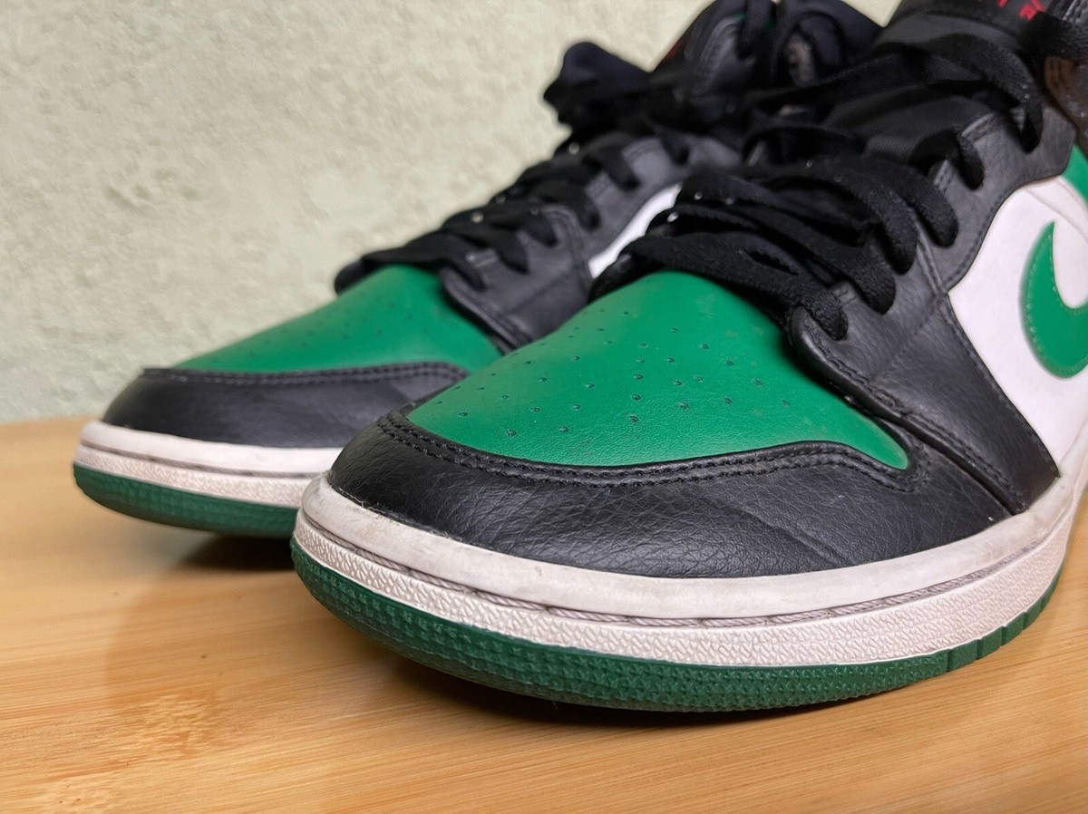 Nike Air Jordan 1 Mid Pine 554724-067‎ Green/Black/White Men’s 10 Air Jordan AIR JORDAN 1 MID BLACK | 554724-067 | AFEW STORE main image 4