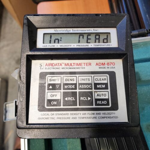 Shortridge Instruments Airdata Multimeter ADM-870 Electronic Micromanometer - Picture 3 of 12