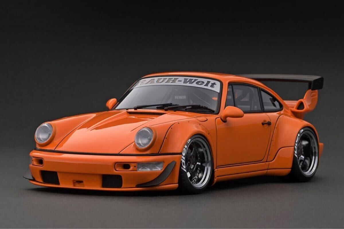 1/18 Ignition Model Porsche RWB 964 Orange w/ Box From Japan 1/18 Ignition Model Porsche RWB 964 Orange w/ Box From Japan