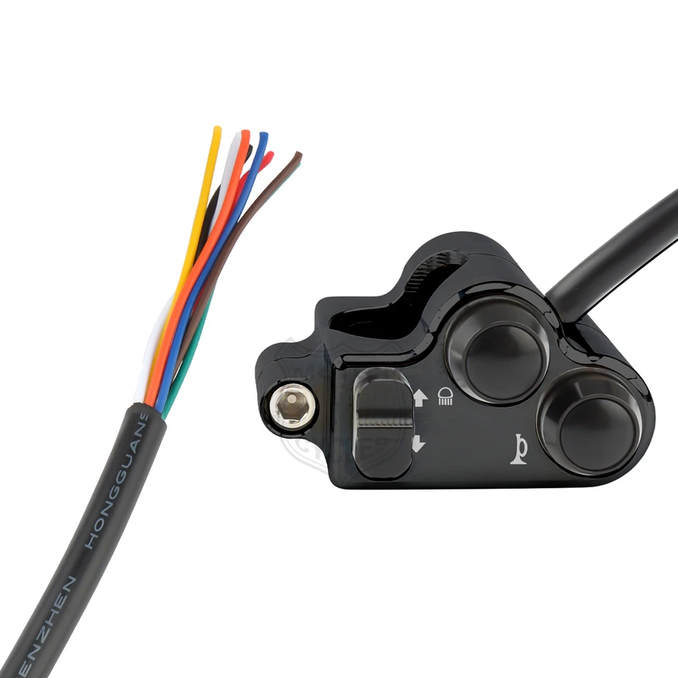 22mm Left+Right Motorcycle Handlebar Switch For Kill Start Turn Signal Horn Beam - Image 4 of 4