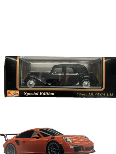 Maisto 1/18 1952 Citroen 15cv 6cyl Grey Boxed Vintage Classic Car