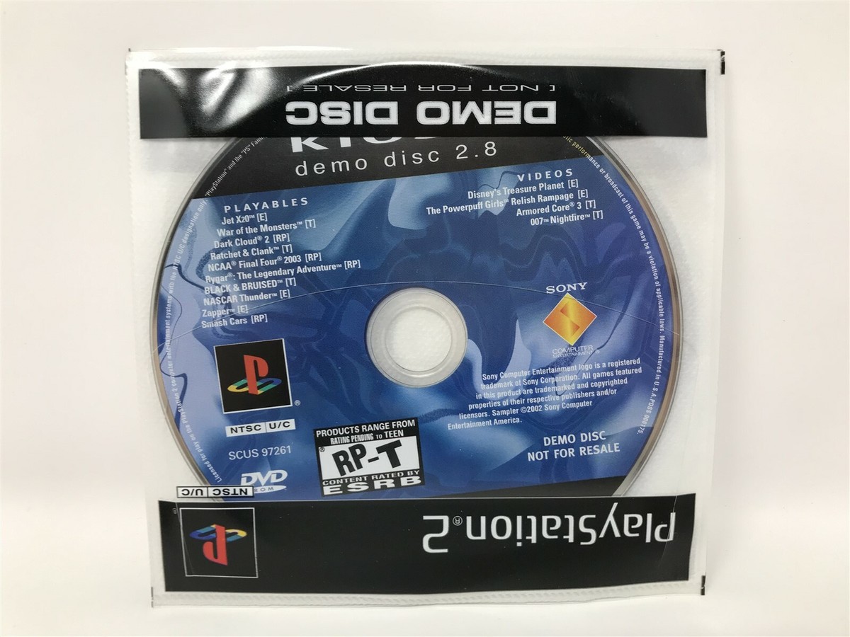 Playstation 2 Kiosk 2.8 DEMO DISC Original New Sealed NOT FOR