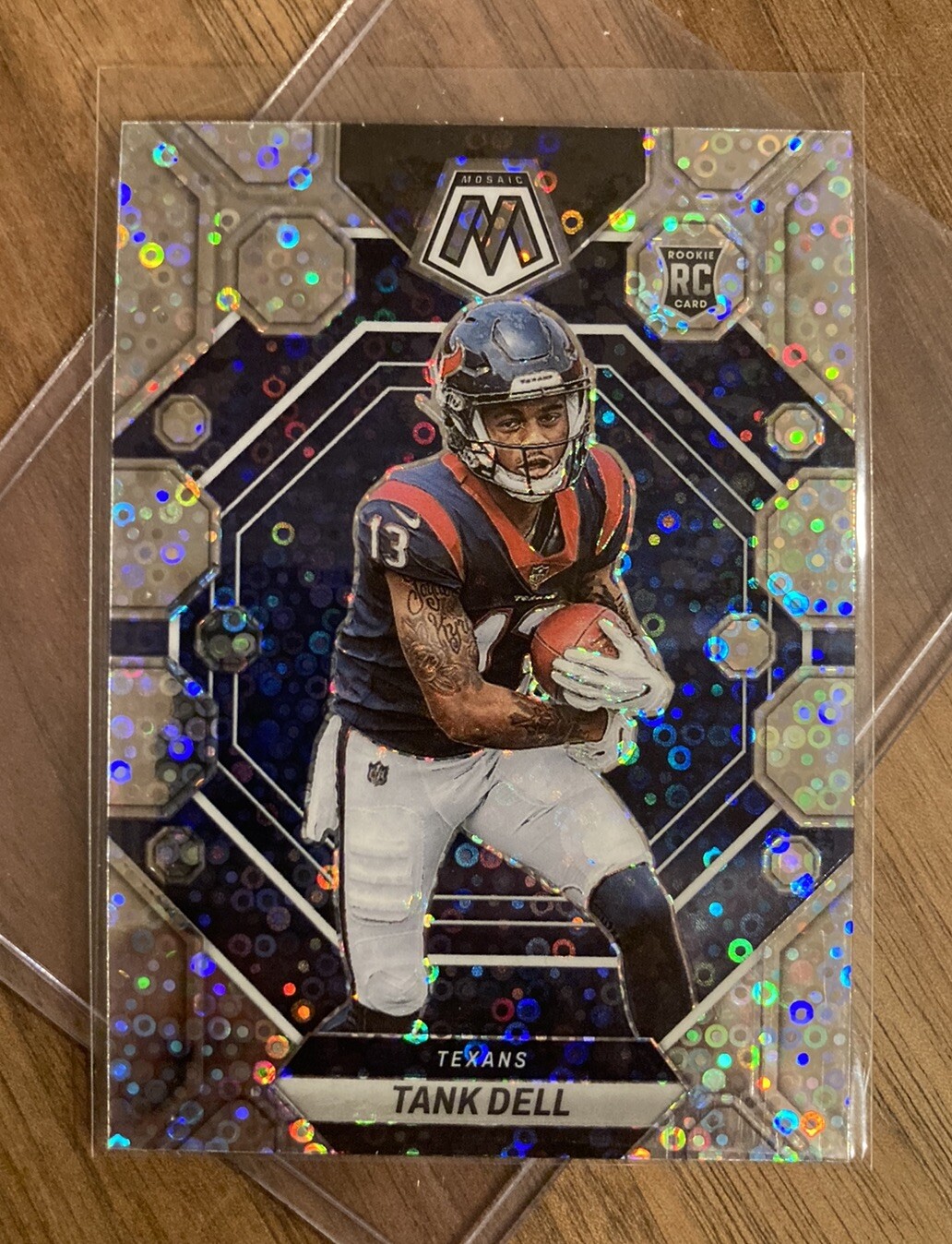 TANK DELL - RoOkiE - 2023 Mosaic #352 - No Huddle SILVER DISCO - HOU Texans -