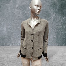 Marithe Francois Girbaud Lana Checked Jacket Black/white Size 3/us 7/d 40