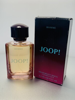 JOOP HOMME MILD DEODORANT SPRAY 2.5 Oz Distrib.  By Lancaster Grp MI France Full