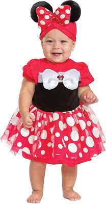 Minnie Mouse Red Posh Infant Disney Baby Fancy Dress Up Halloween Child  Costume