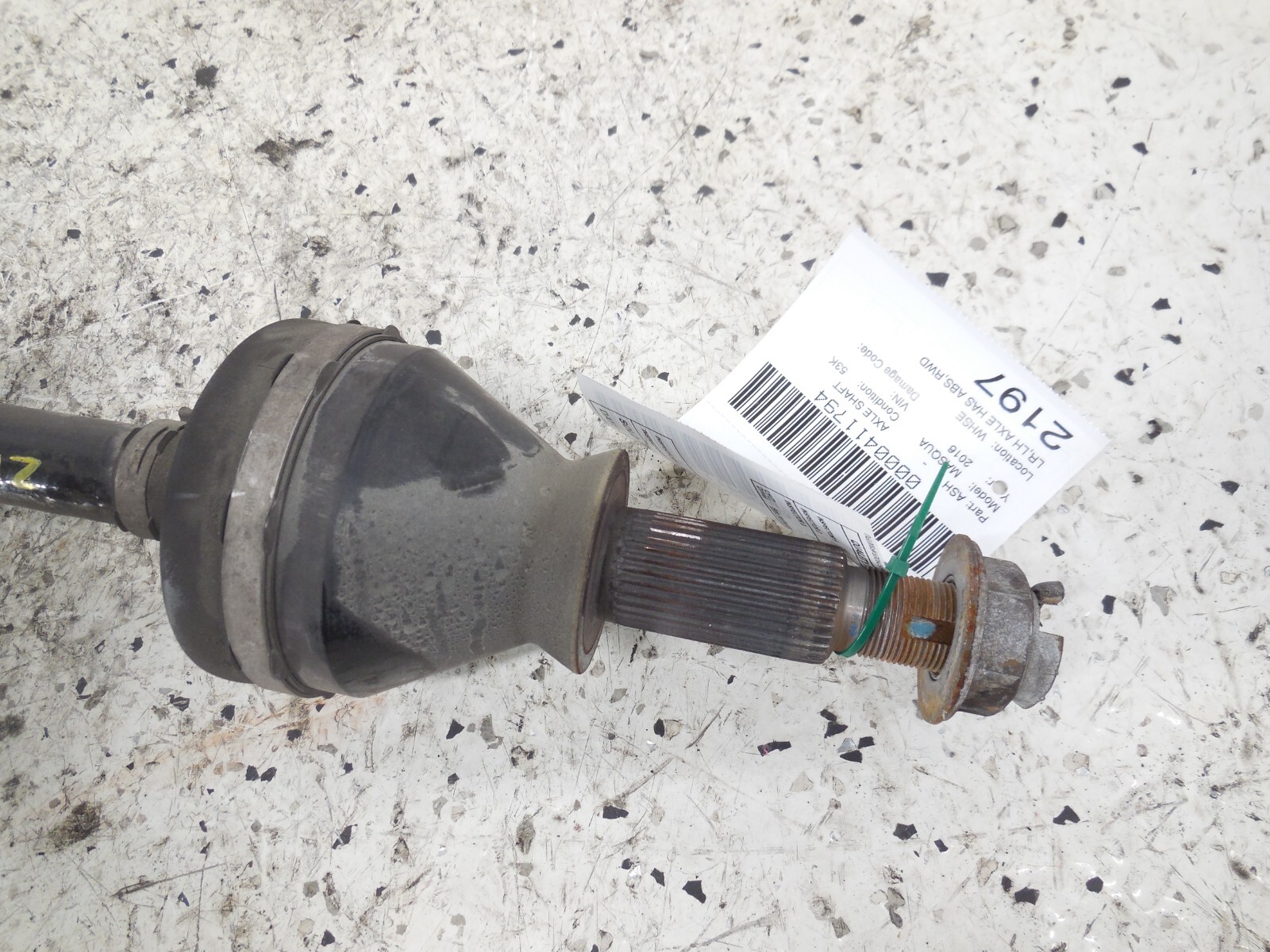 2014 2016 2017 Maserati Quattroporte S Rear Axle Shaft Driver Left LH OEM RWD