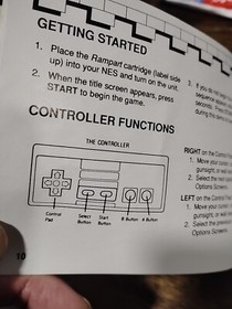 Vintage Rampart Nintendo NES Cart/Manual and Nintendo case Tested Working 