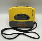Vintage Sony Walkman Sports WM-SXF10 FM AM Radio Cassette Player Yellow WORKS!