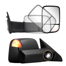 Towing Mirrors Compatible With 2009-2018 Dodge Ram 1500 2010-2018 Unpainted Towing Mirrors Compatible With 2009-2018 Dodge Ram 1500 2010-2018 Unpainted