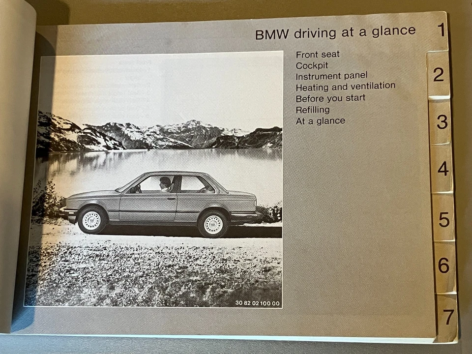 Original BMW E30 Owners Manual 1985 BMW 325 325e 325es - Image 4 of 4