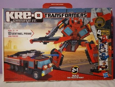 KRE-O Transformers Sentinel Prime 2n1, plus 2'' Kreons, 2010 Hasbro 99% complete