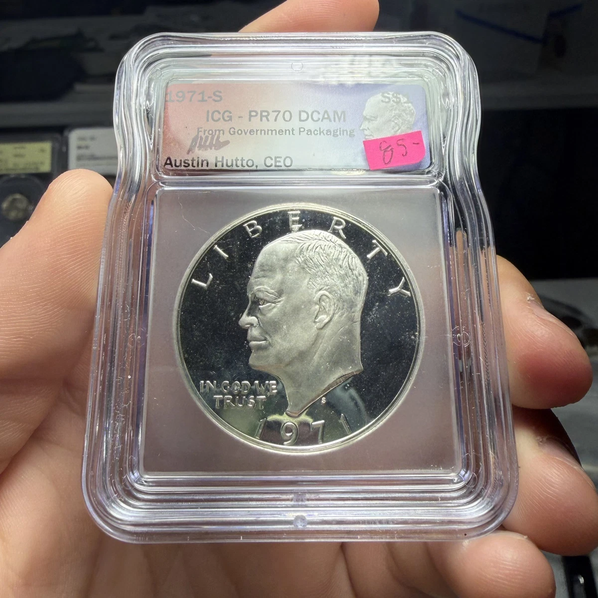 25+ PR 70 Graded 1971 Eisenhower Dollars (1971-1978) for sale
