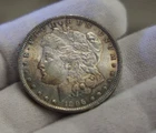 Toner 1896  US Morgan Silver Dollar $1 AU +