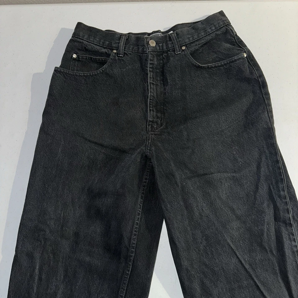 Jeans vintage azul âncora Beyond folgado tamanho 30x29 Y2K preto denim - Imagem 4 de 4