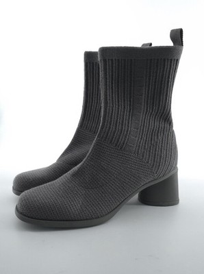 Camper Kiara TENCEL Gray Textile Ankle Heel Sock Boot Women's Size 7.5