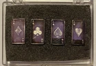 Buckingham Mint Mini Playing Cards, Set Of Aces, 2g Bars of 99.9% Pure Silver