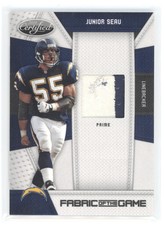 2010 Panini Certified Fabric of the Game Junior Seau #90 Prime 39/50