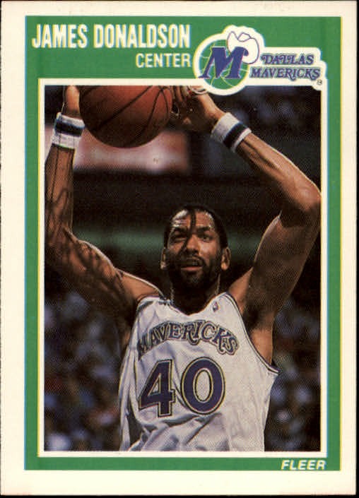 1989-90 Fleer Basketball Card #34 James Donaldson - NM-MT