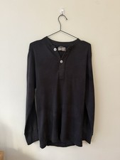 True vintage 1978 70s Over Dyed Henley Style Military Undershirt