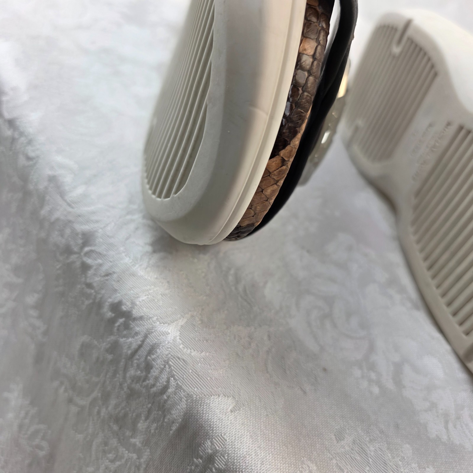 Michael Kors Genuine Python Slide Sandals Size 36… - image 10