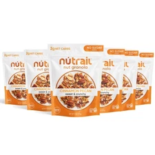 Nut Granola Cereal, Cinnamon Pecan, No Sugar Added, Gluten Free, Grain , Keto,