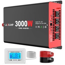 3000W Power Inverter 12V 4 Outlets USB-C