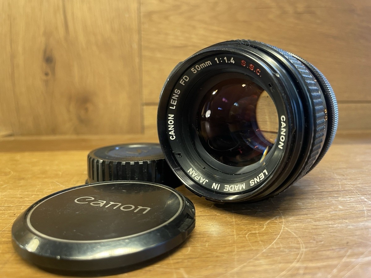 CANON LENS 50mm F/1.4 マニュアル レンズ @4383 Near Mint ++* Canon FD 50mm F/1.4 S.S.C SSC Standard MF Lens From