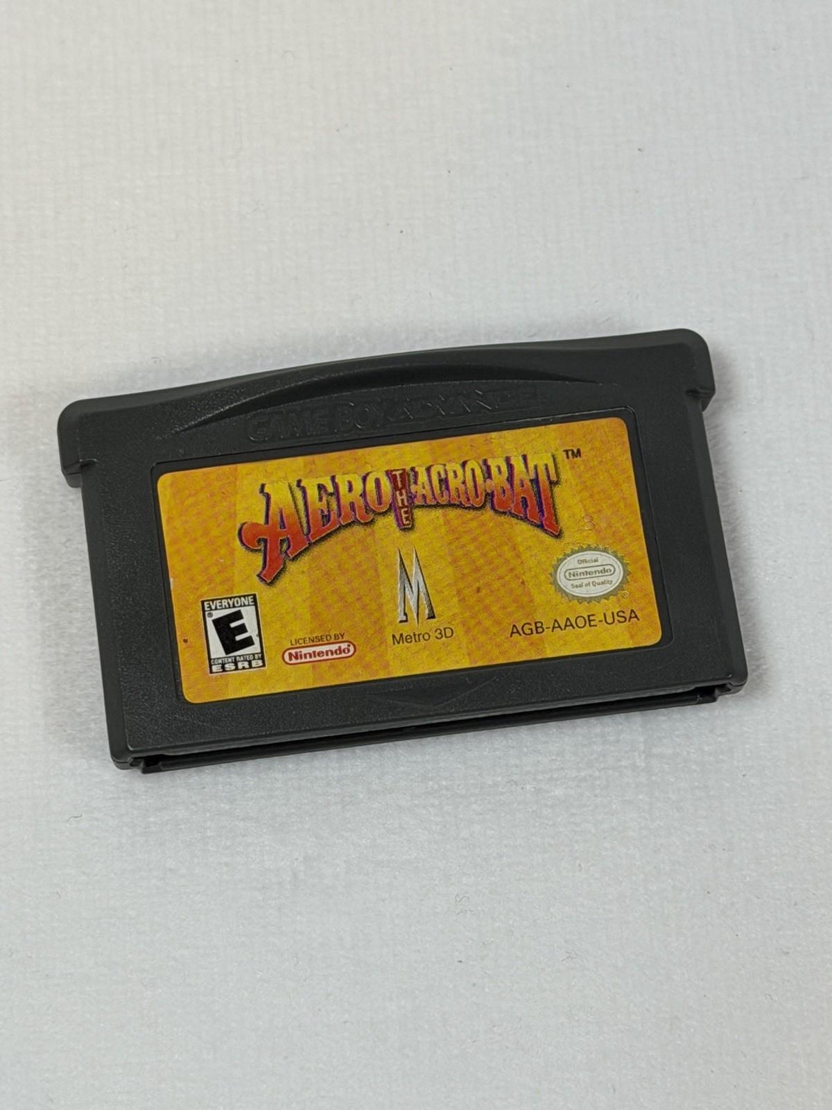 Aero The Acro-Bat - Nintendo Game Boy Advance GBA - Authentic & Tested!