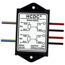 Dual SPST-NO 10 Amp Power Relay Module  AC/DC 12V