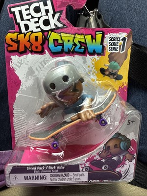 2024 Spin Master TECH DECK SK8 CREW Series 1 Shred Pack Gray Helmet UNOPENED!