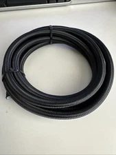 3/8" AN6 Black 10 Ft Nylon Braided PTFE Fuel Line