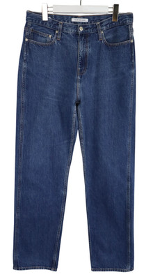 CALVIN KLEIN Premium Italienische Denim Jeans Herren W32/L30 Casual Zip Fly Blau
