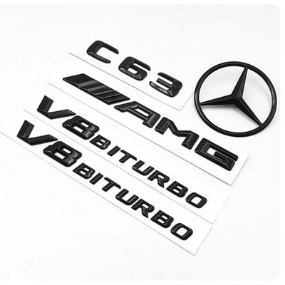 Für Mercedes Benz C63 AMG W205 Schriftzug Embleme Aufkleber Badge Auto NEW