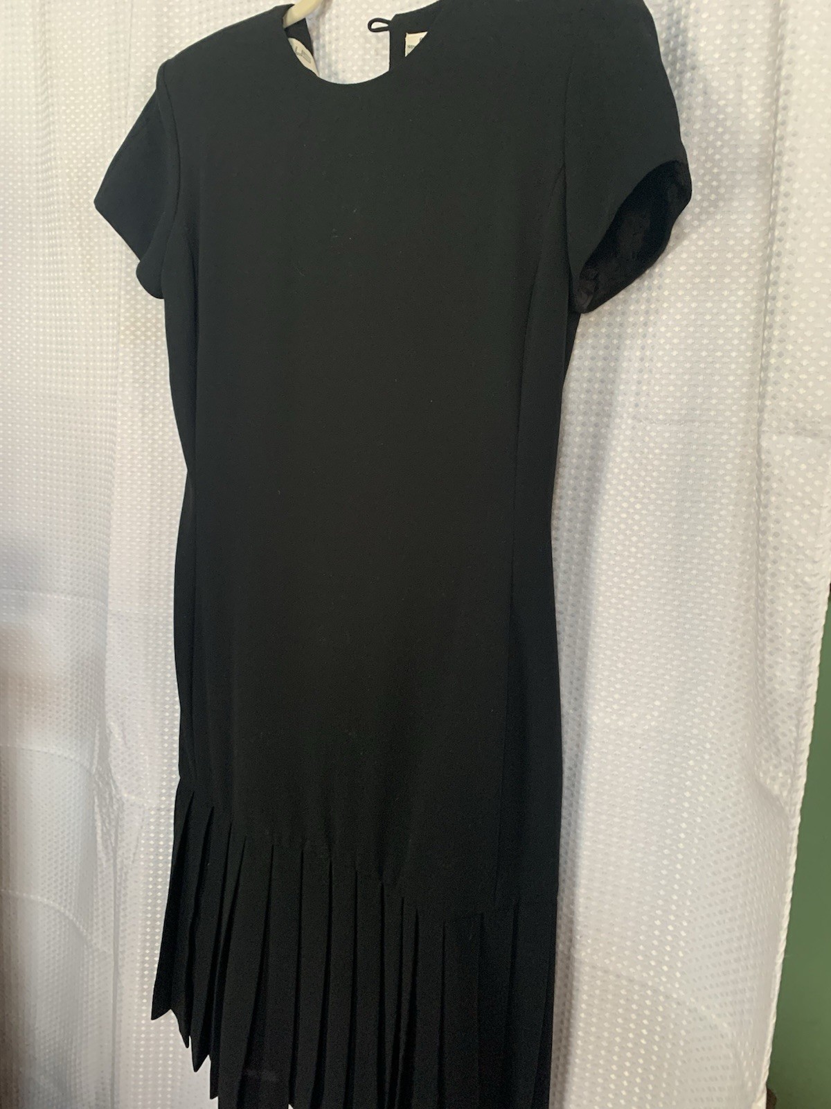 MS Chaus Black Basic Black Fitted Short Sleeved D… - image 1