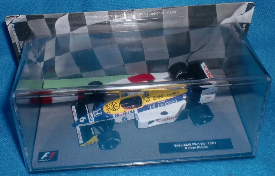 Williams FW11B F1 1987 #6 Nelson Piquet - Formula 1 Auto Collection N 54 (1:43) - Immagine 2 di 4